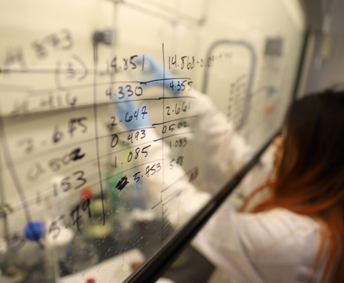 Student in Research Lab