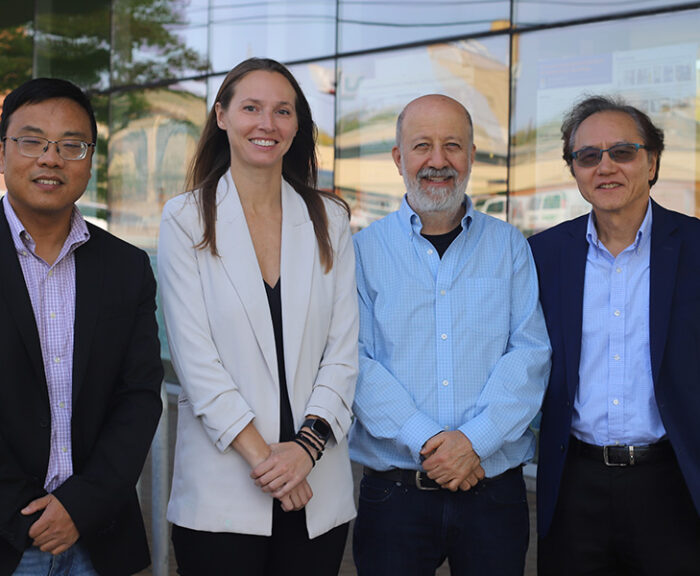 Professors Bing Dong, Jackie Anderson, Ian Shapiro and Jensen Zhang