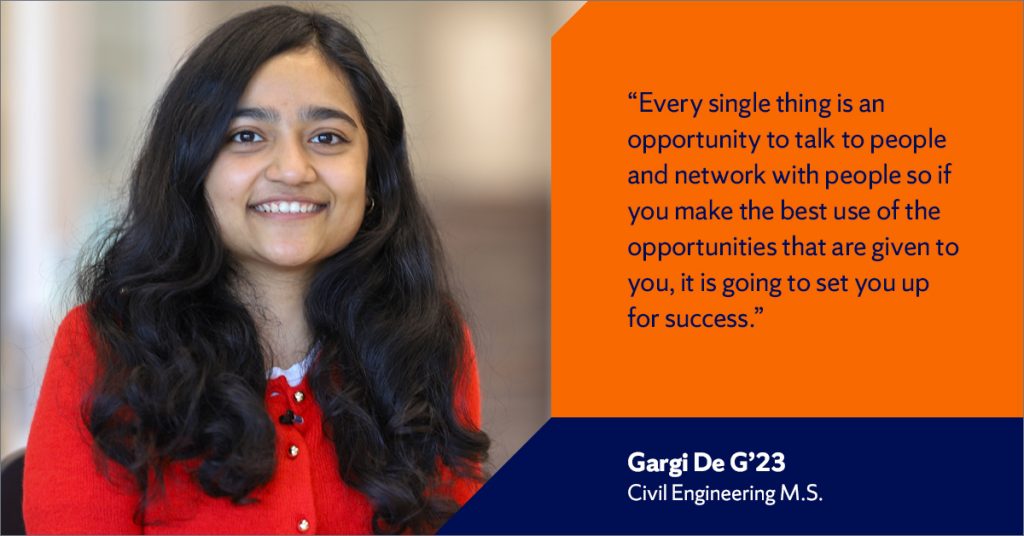 A portrait of Gargi De