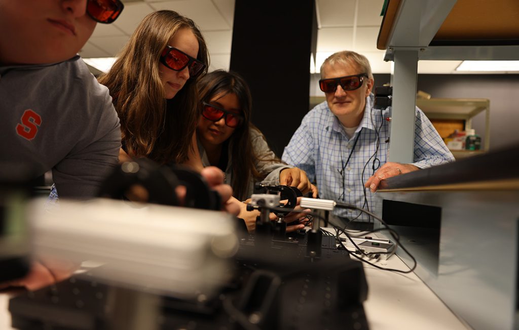 Professor Mo Hasanovic and students