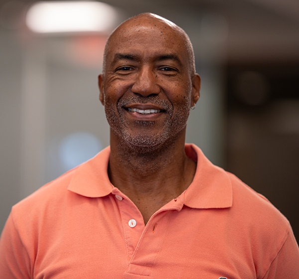 A portrait of Steve Harvey