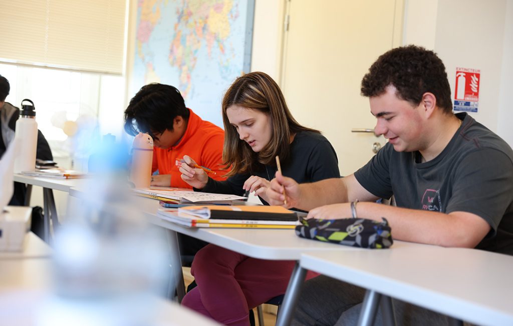 Syracuse University students studying in Strasbourg, France