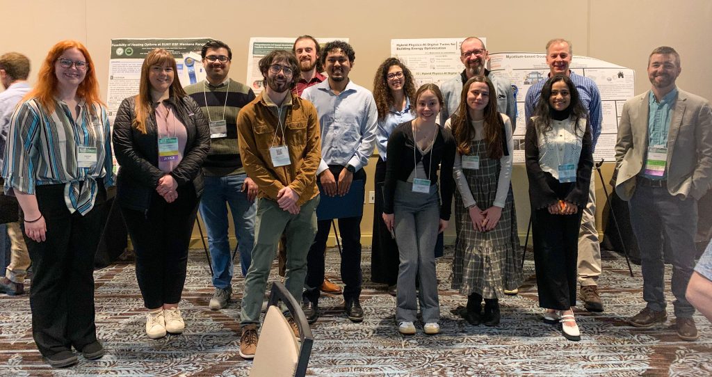 Students from the College of Engineering and Computer Science (ECS) at Syracuse University were among those recognized at the 2026 New York State Green Building Conference’s Ken Bobis Student Poster Competition, held on March 5 in Syracuse