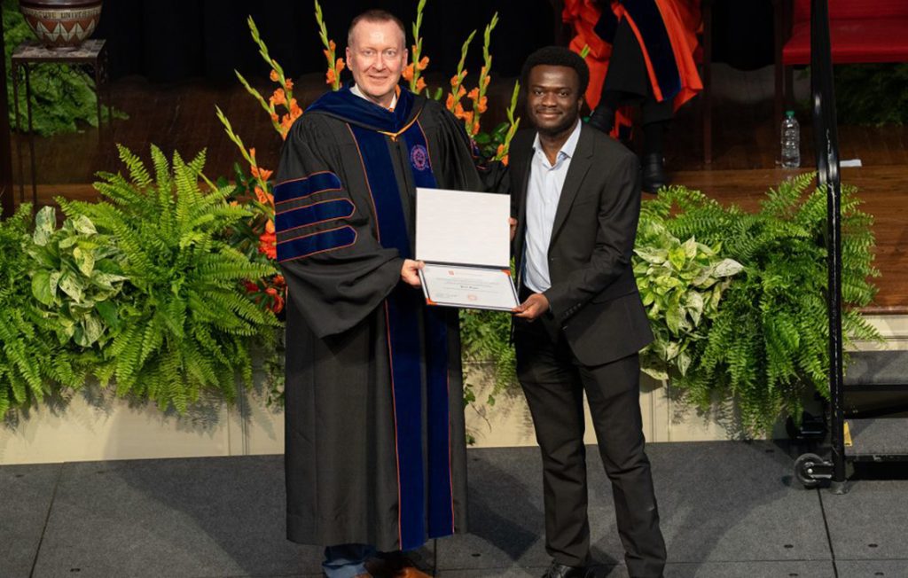 Chancellor Haynie and Paul Sagoe