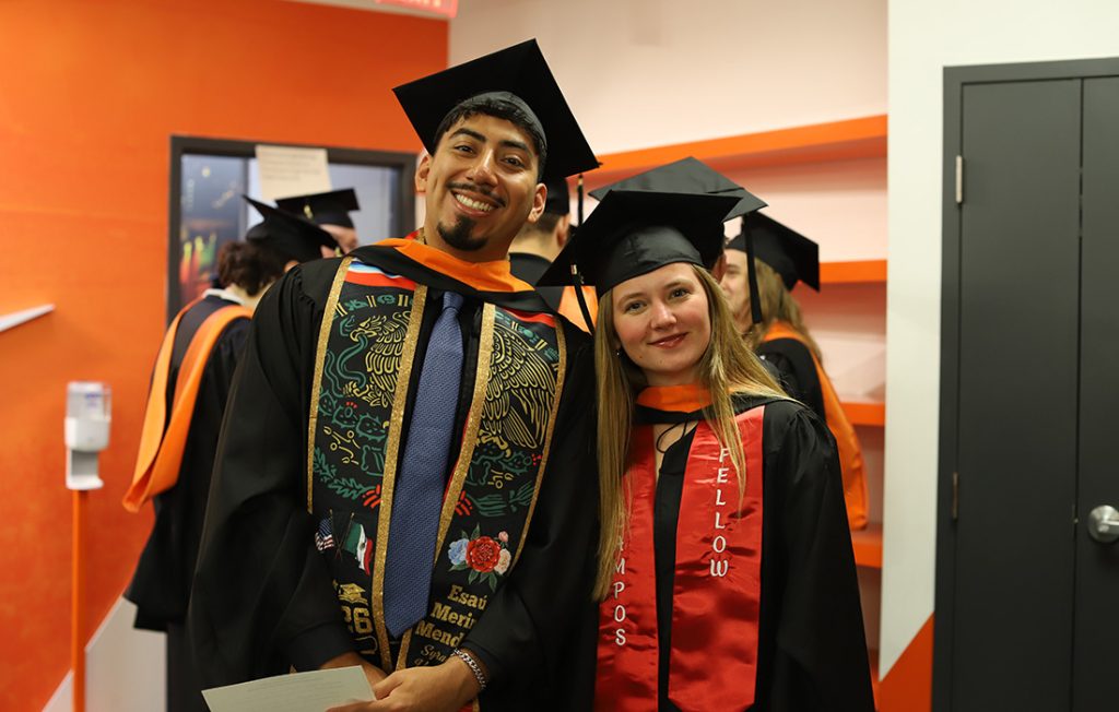 Students getting ready for the 2026 Convocation ceromony