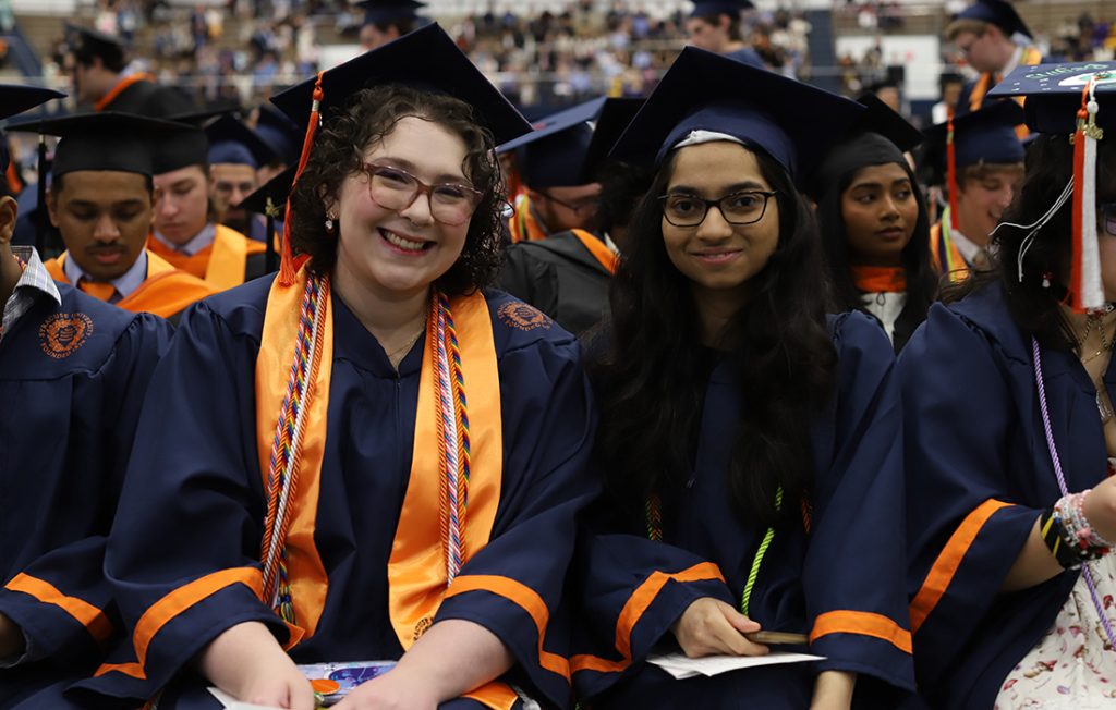 Students in the crowd at the 2026 Engineering and Computer Science Convocation