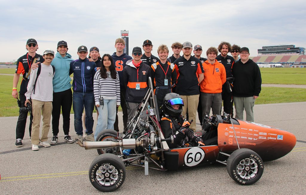The 2025-2026 Citrus Racing Team at the Formula SAE event in Michigan