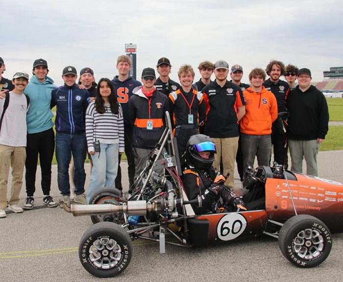 The 2025-2026 Citrus Racing Team at the Formula SAE event in Michigan