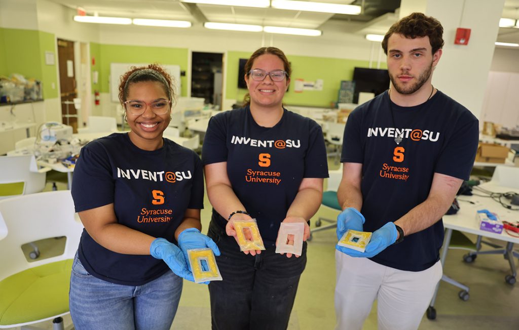 Team VeinWarm with their prototype